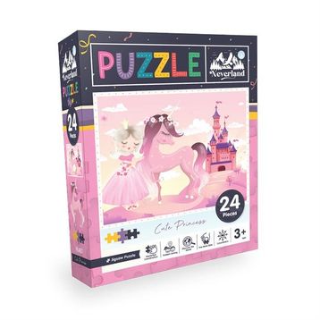 Neverland Jigsaw Cute Princess 24 Pieces Sevimli Prenses Puzzle