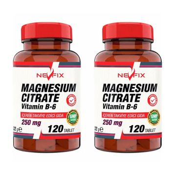 Nevfix Magnesium Citrate Vitamin B6 2x120 Tablet