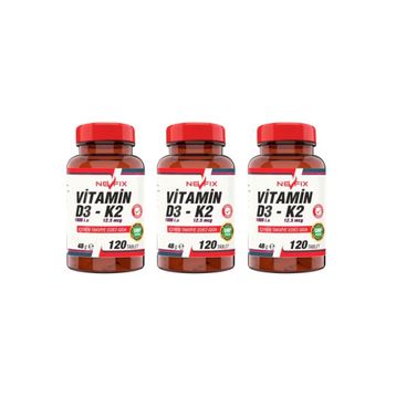 Nevfix Vitamin D3 K2 3x120 Tablet