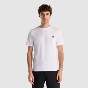 New Balance MNT1537-WT Beyaz Yuvarlak Yaka Erkek T-shirt