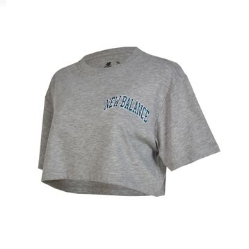 New Balance WNT1304-AG Gri Kadın T-shirt