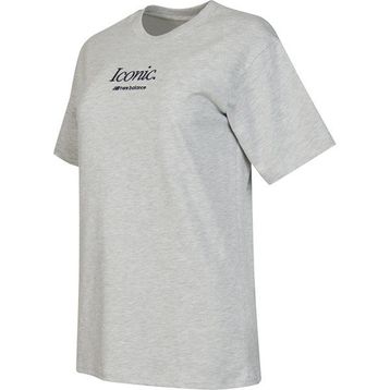 New Balance WNT3379-SAH Gri Kadın T-shirt