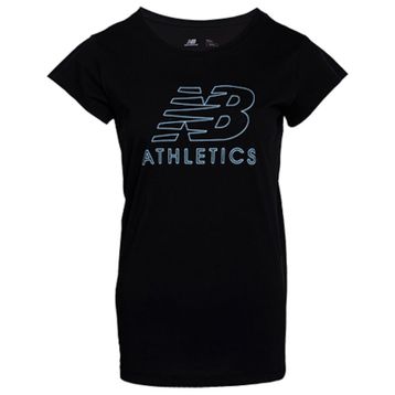 New Balance WPS003-BK Nb Athletics Womens Tee Kadın T-Shirt