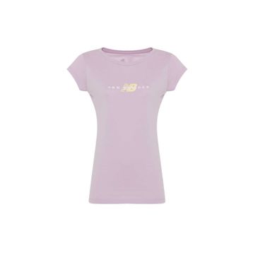 New Balance WTT2033-PBR Mor Kadın T-shirt