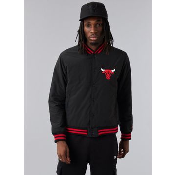 New Era 60284773TEAM LOGO BOMBER JACKET CHI Siyah Erkek Mont