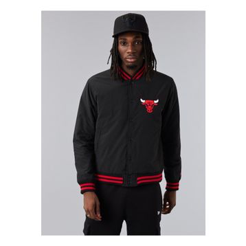 New Era 60284773TEAM LOGO BOMBER JACKET CHI Siyah Erkek Mont