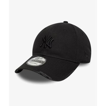 New Era 60771831-001 New York Yankees Washed Distress 9Forty Siyah Unisex Şapka