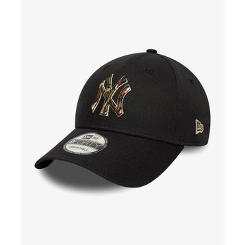 New Era 60771853-001 New York Yankees Outline Camo 9Forty Siyah Unisex Şapka