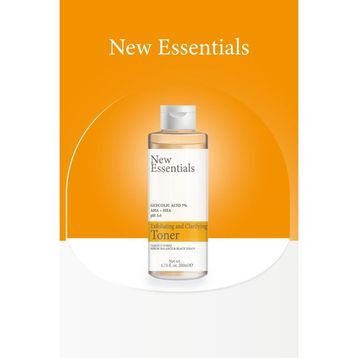 New Essentials %7 Glycolic Acid AHA+BHA Gözenek Sıkılaştırıcı ve Arındırıcı 200 ml Tonik