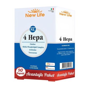 New Life 4 Hepa Choline 90 Kapsül
