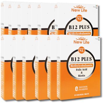 New Life B12 Plus Methylcobalamin 60 Dilaltı Tablet