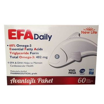 New Life EFA Daily Omega-3 60 Kapsül