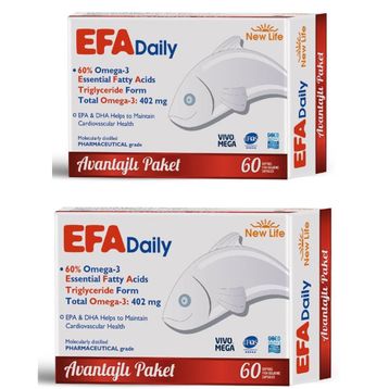 New Life EFA Daily Omega-3 60 Kapsül