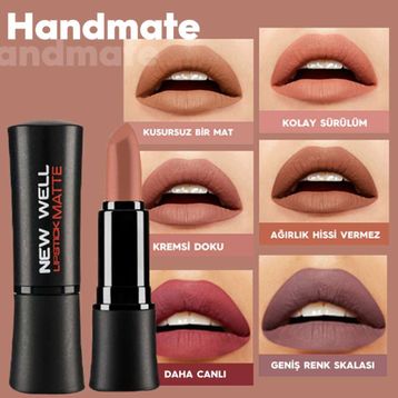 New Well Matte Lipstick 324 Handmade Mat Ruj