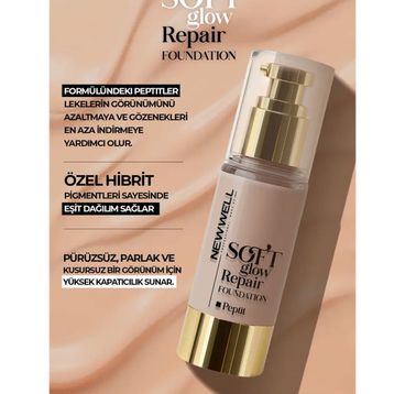 New Well Mocha Soft Glow Repair Foundation Yumuşak Işıltılı Onarıcı 30 ml Fondöten