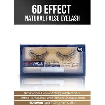 New Well P03 6D Effect Natural False Eyelash