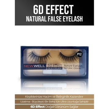 New Well P12 6D Effect Natural False Eyelash
