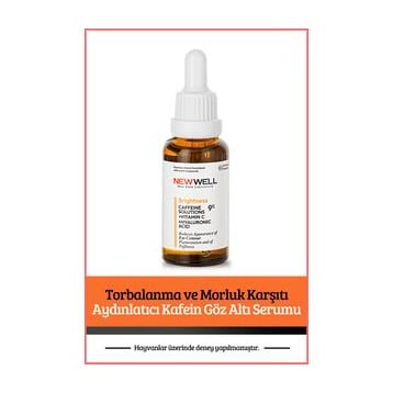 New Well Torbalanma ve Morluk Karşıtı Aydınlatıcı Kafein 30 ml Göz Altı Serumu