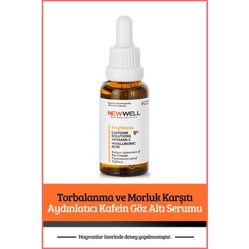 New Well Torbalanma ve Morluk Karşıtı Aydınlatıcı Kafein 30 ml Göz Altı Serumu