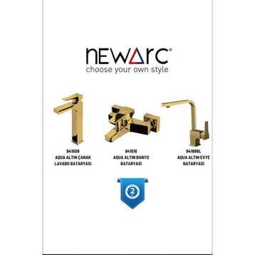 Newarc 941008 Aqua Altın Batarya Set