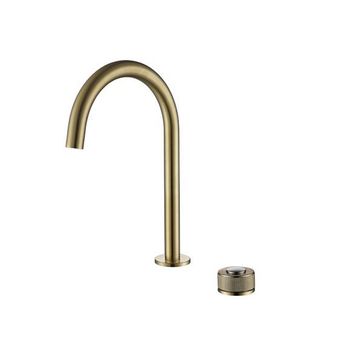 NEWARC NEWA000583 Newarc Step 2 Delikli Çanak Tipi Lavabo Bataryası Mat Altın 900528
