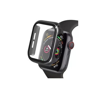 Newface Apple Watch 38 mm Siyah Camlı Kasa Ekran Koruyucu