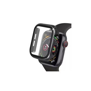 Newface Apple Watch 38 mm Siyah Camlı Kasa Ekran Koruyucu