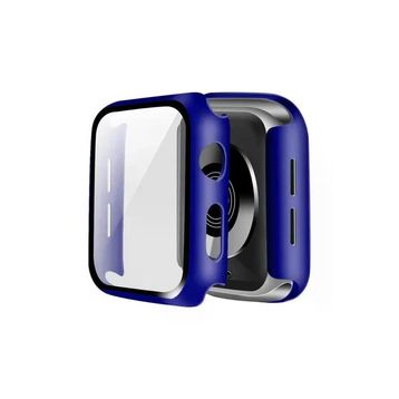 Newface Apple Watch 45 mm Lacivert Camlı Kasa Ekran Koruyucu
