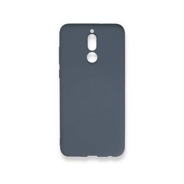 Newface Huawei Mate 10 Lite Nano İçi Kadife Silikon Gri Cep Telefonu Kılıfı