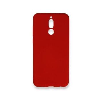 Newface Huawei Mate 10 Lite Nano İçi Kadife Silikon Kırmızı Cep Telefonu Kılıfı