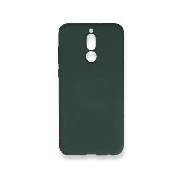 Newface Huawei Mate 10 Lite Nano İçi Kadife Silikon Koyu Yeşil Cep Telefonu Kılıfı
