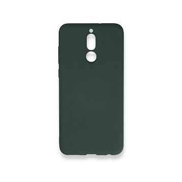 Newface Huawei Mate 10 Lite Nano İçi Kadife Silikon Koyu Yeşil Cep Telefonu Kılıfı