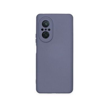 Newface Huawei Nova 9 SE Nano İçi Kadife Silikon Gri Cep Telefonu Kılıfı
