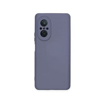 Newface Huawei Nova 9 SE Nano İçi Kadife Silikon Gri Cep Telefonu Kılıfı