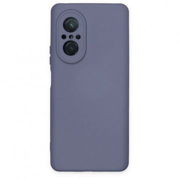 Newface Huawei Nova 9 SE Nano İçi Kadife Silikon Gri Cep Telefonu Kılıfı