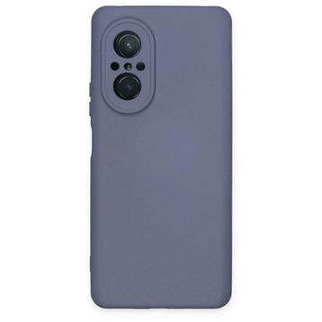 Newface Huawei Nova 9 SE Nano İçi Kadife Silikon Gri Cep Telefonu Kılıfı