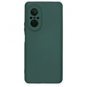 Newface Huawei Nova 9 SE Nano İçi Kadife Silikon Koyu Yeşil Cep Telefonu Kılıfı