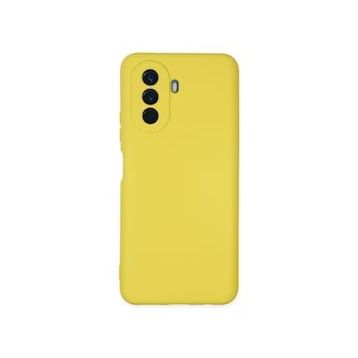 Newface Huawei Nova Y70 Nano İçi Kadife Silikon Sarı Cep Telefonu Kılıfı