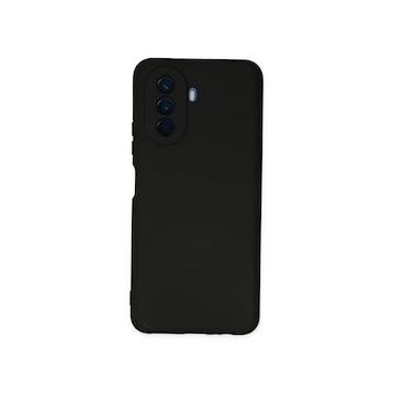 Newface Huawei Nova Y70 Nano İçi Kadife Silikon Siyah Cep Telefonu Kılıfı