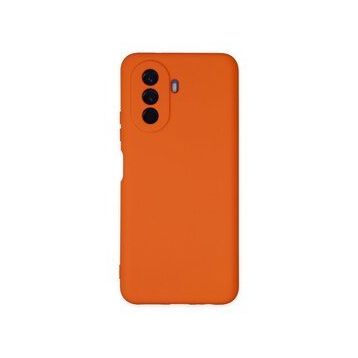 Newface Huawei Nova Y70 Nano İçi Kadife Silikon Turuncu Cep Telefonu Kılıfı