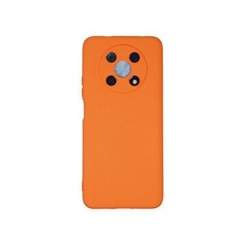 Newface Huawei Nova Y90 Nano İçi Kadife Silikon Turuncu Cep Telefonu Kılıfı