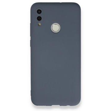 Newface Huawei P Smart 2019 Nano İçi Kadife Silikon Gri Cep Telefonu Kılıfı