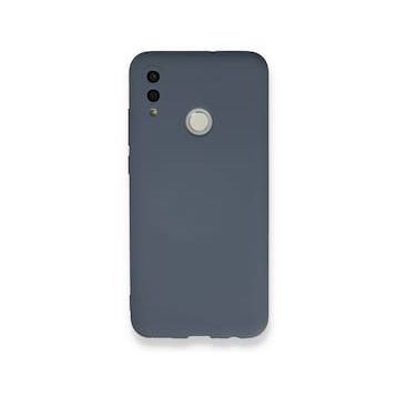 Newface Huawei P Smart 2019 Nano İçi Kadife Silikon Gri Cep Telefonu Kılıfı