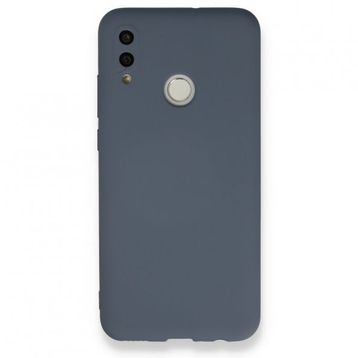Newface Huawei P Smart 2019 Nano İçi Kadife Silikon Gri Cep Telefonu Kılıfı