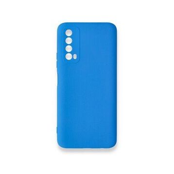 Newface Huawei P Smart 2021 Nano İçi Kadife Silikon Mavi Cep Telefonu Kılıfı