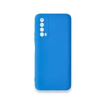 Newface Huawei P Smart 2021 Nano İçi Kadife Silikon Mavi Cep Telefonu Kılıfı
