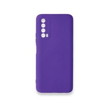 Newface Huawei P Smart 2021 Nano İçi Kadife Silikon Mor Cep Telefonu Kılıfı