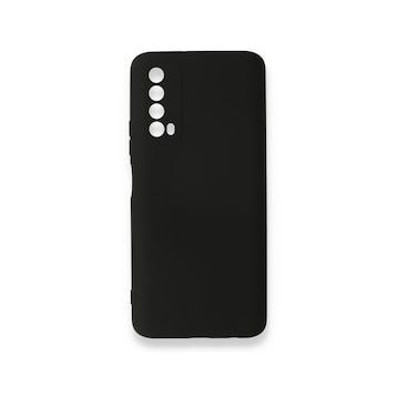 Newface Huawei P Smart 2021 Nano İçi Kadife Silikon Siyah Cep Telefonu Kılıfı