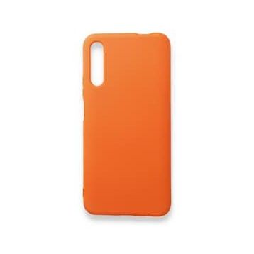 Newface Huawei P Smart Pro / Y9S Nano İçi Kadife Silikon Turuncu Cep Telefonu Kılıfı