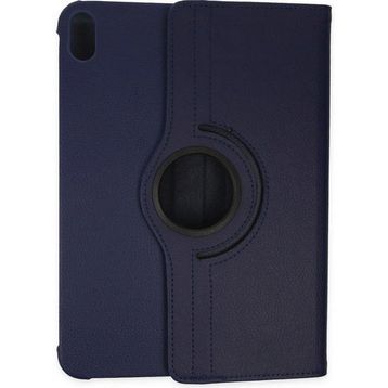 Newface iPad 2022 10.9 10.Nesil 360 Deri Lacivert Tablet Kılıfı
